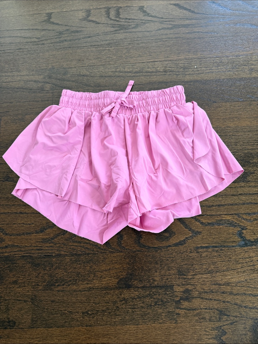 Suzette Collection Girls Pink Ruffle Layered Shorts Size Medium